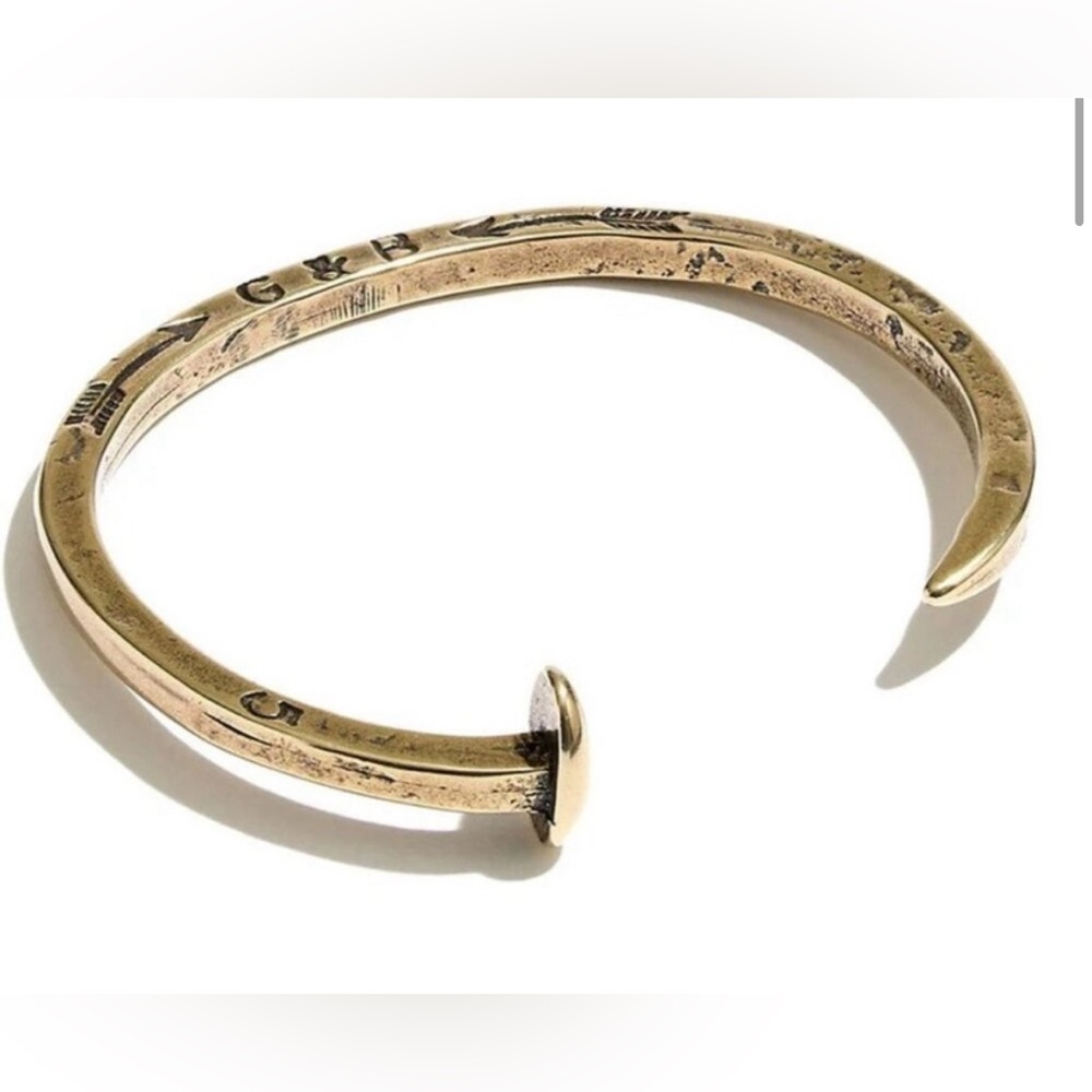 Giles and Brothers railroad brass spike bracelet